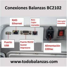 Balanza y Etiquetadora BC2102