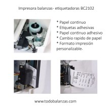 Balanza y Etiquetadora BC2102