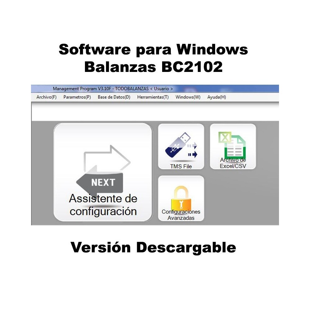 Software Balanzas BC2102 - Descargable