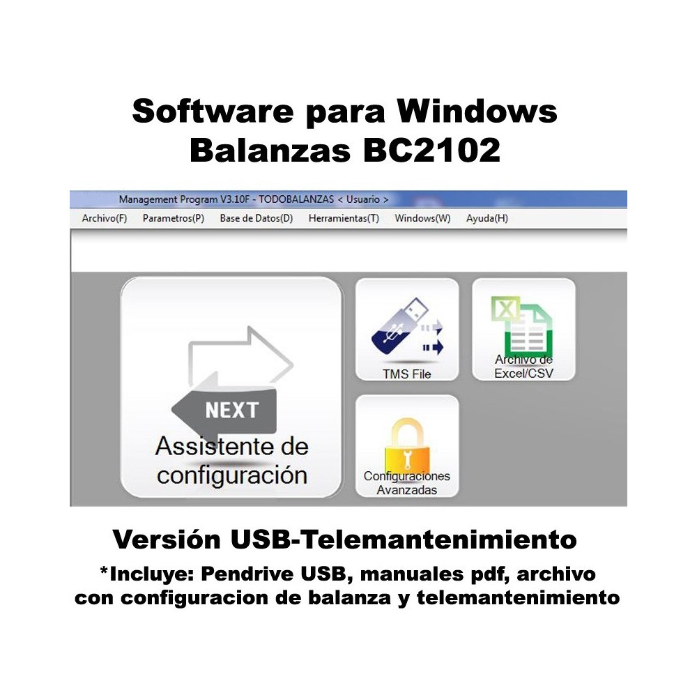 Software Balanzas BC2102 - Telemantenimiento