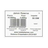 Balanza y Etiquetadora BC2102