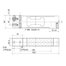 Celula de carga L6N para Balanzas y Plataformas de peso monocelulas