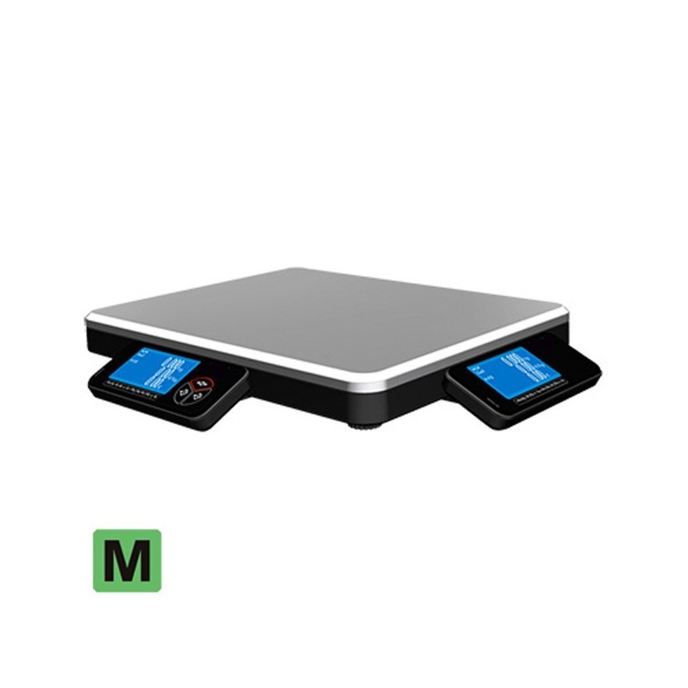 Balanza comercial solo peso sobremesa TSB400 2 displays con conexion a Tpv u ordenador