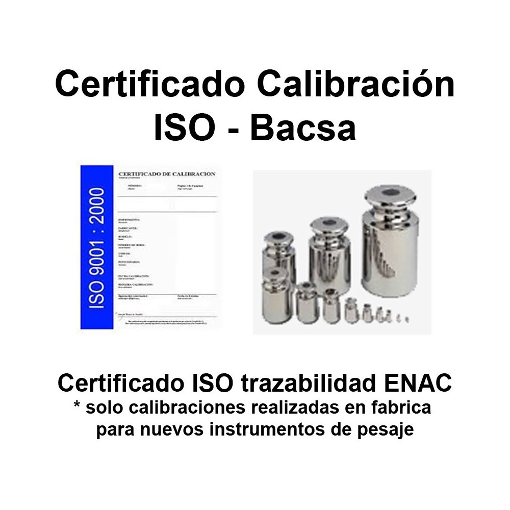 Certificado calibracion ISO Bac. Traz. ENAC