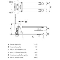 Transpaleta pesadora R1100