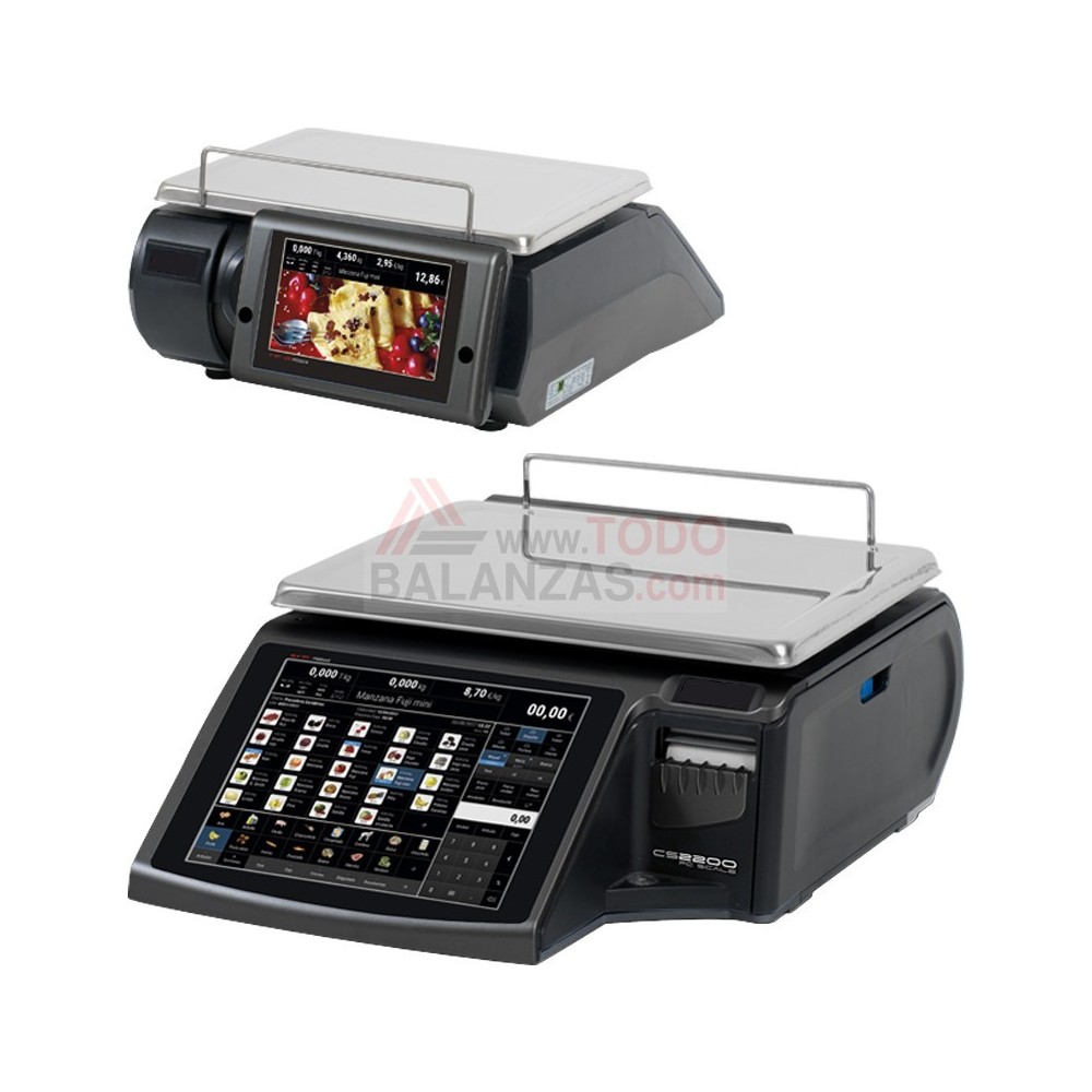 Balanza comercial táctil CS2255WP plana