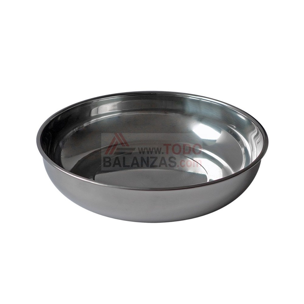 Plato inoxidable hondo redondo balanza Colgante Ø310 x H70 mm para balanzas Bacsa Dibal Cely Dina etc.