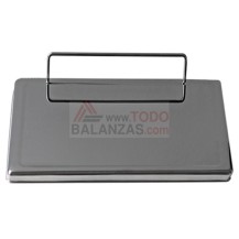 Plato liso rectangular con varilla 360x280mm