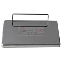 Plato liso rectangular con varilla 360x280mm