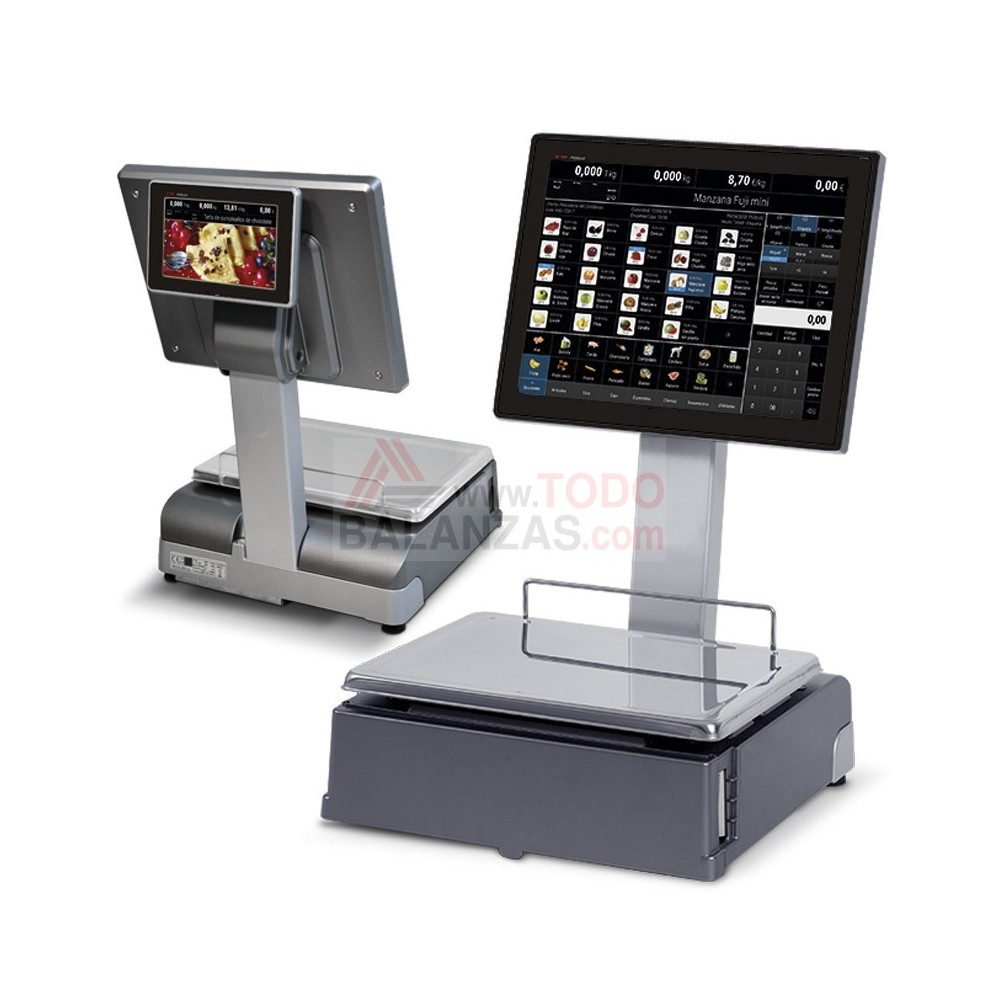 Balanza QS2255WDC doble cuerpo con impresora de etiquetas o ticket