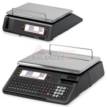 Balanza comercial sobremesa plana DQ540P con impresora de tickets