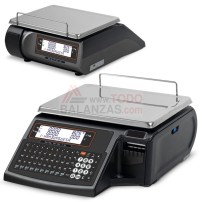 Balanza comercial sobremesa plana DQ545P con impresora de etiquetas o tickets