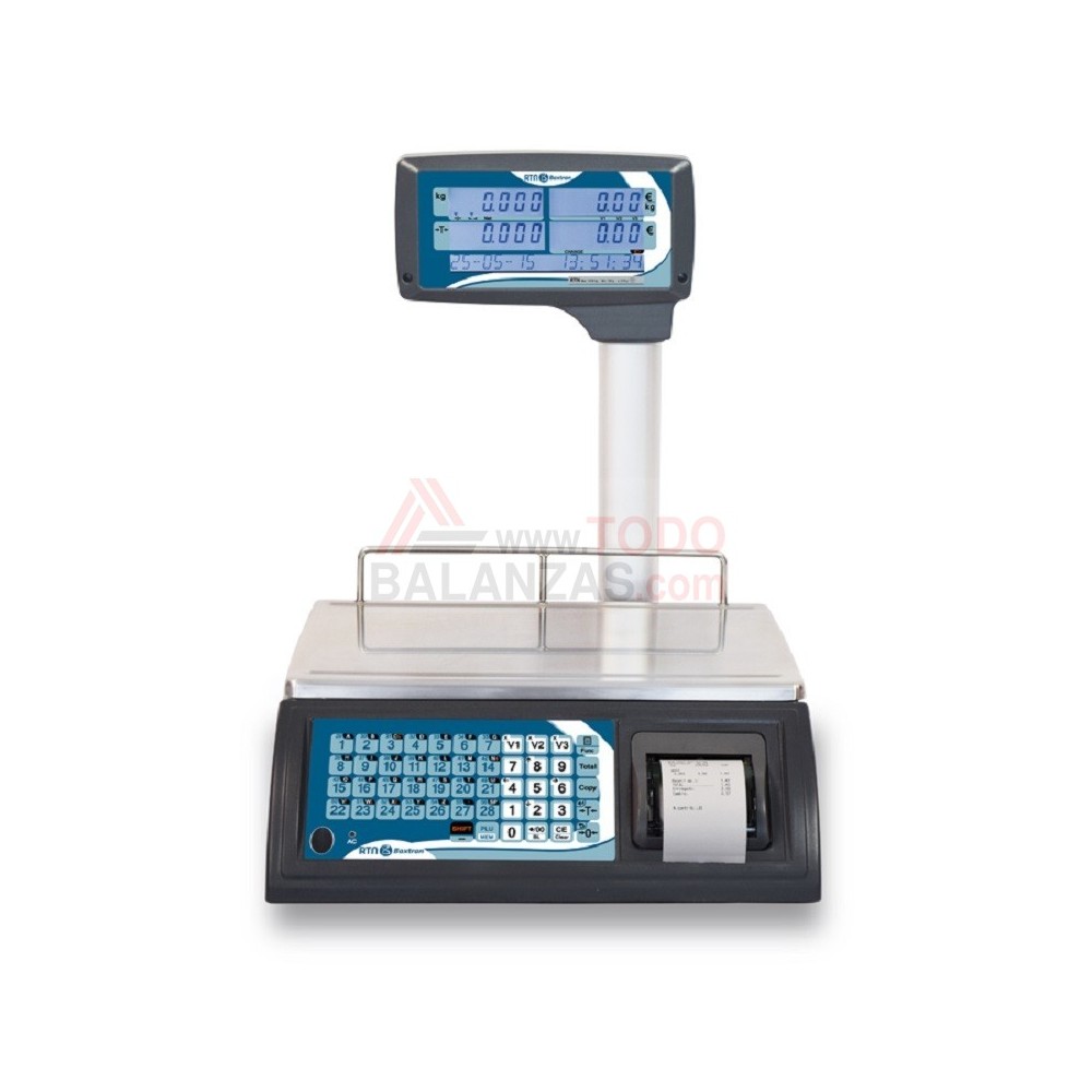 Balanza RTN con impresora 3 vendedores y batería interna