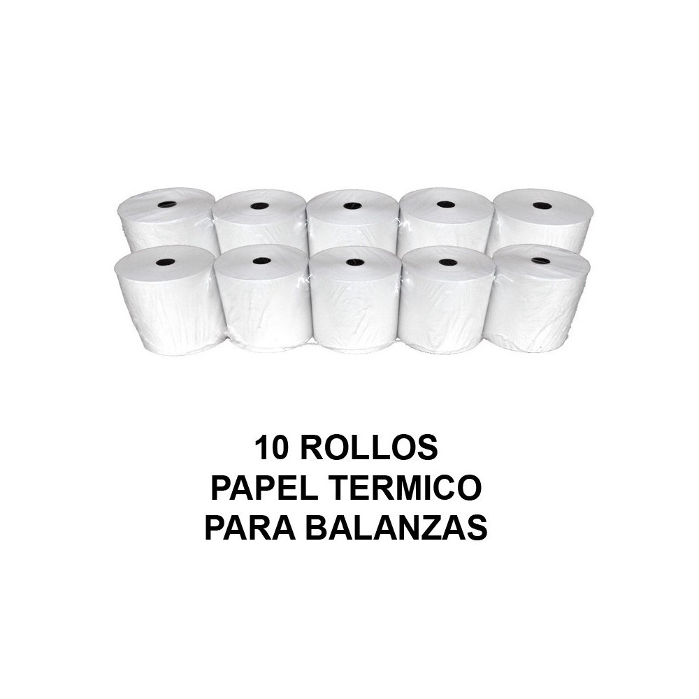 Papel termico balanzas BC-1803 (10 rollos)