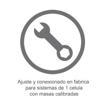 Ajuste y conexionado en fabrica de sistemas de pesaje de 1 celula