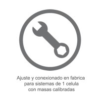 Ajuste y conexionado en fabrica de sistemas de pesaje de 1 celula