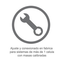 Ajuste y conexionado en fabrica de sistemas de pesaje de mas de 1 celula