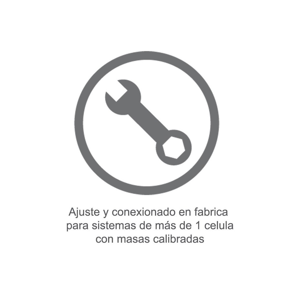 Ajuste y conexionado en fabrica de sistemas de pesaje de mas de 1 celula