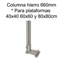 Kit columna hierro de 660mm para indicadores Bacsa BDI-610 ABS
