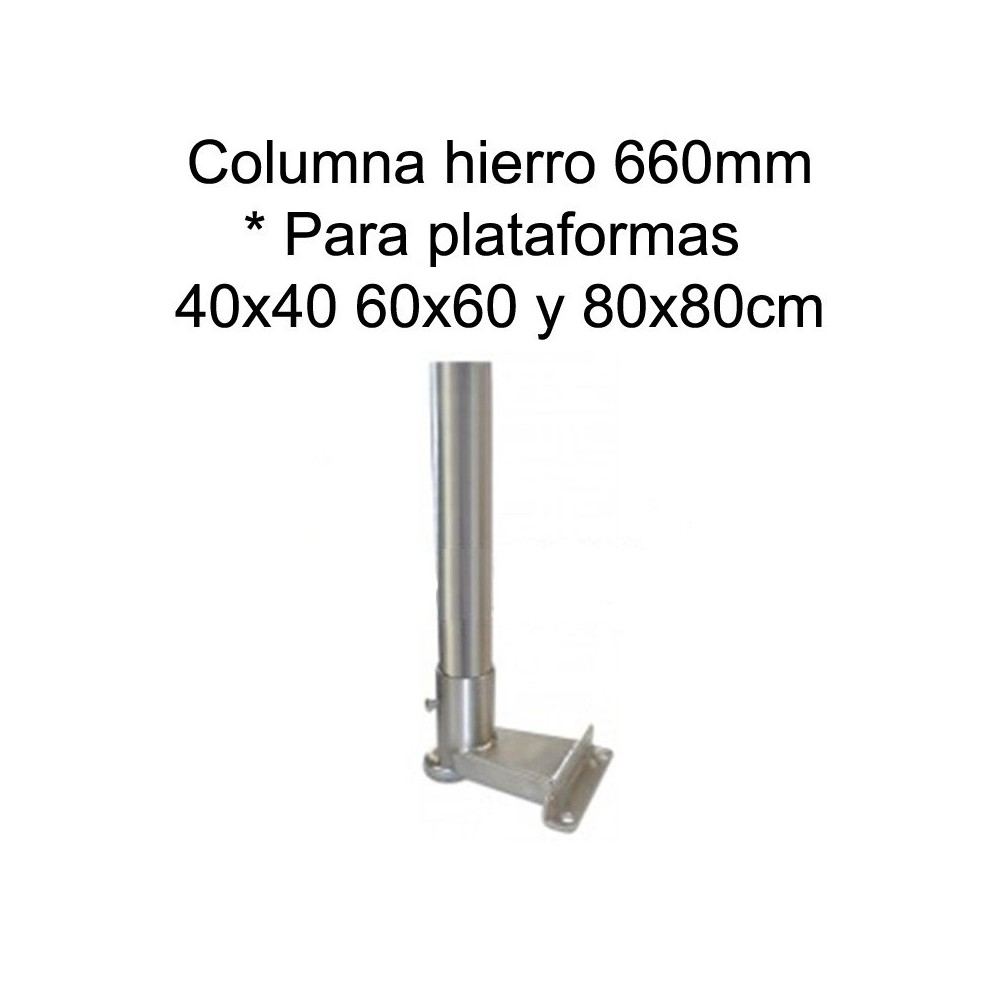 Kit columna hierro de 660mm para indicadores Bacsa BDI-610 ABS
