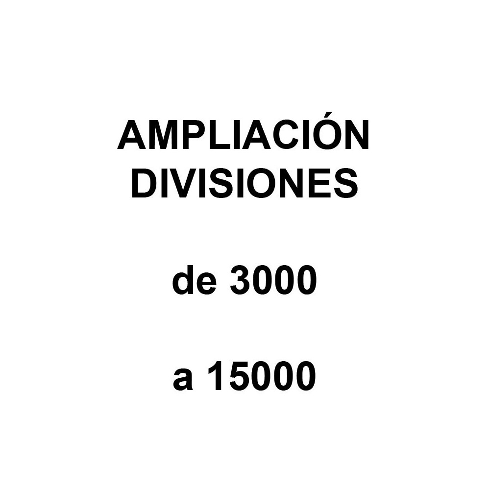 Ampliacion divisiones de 3000 a 15000 para conseguir mas precision