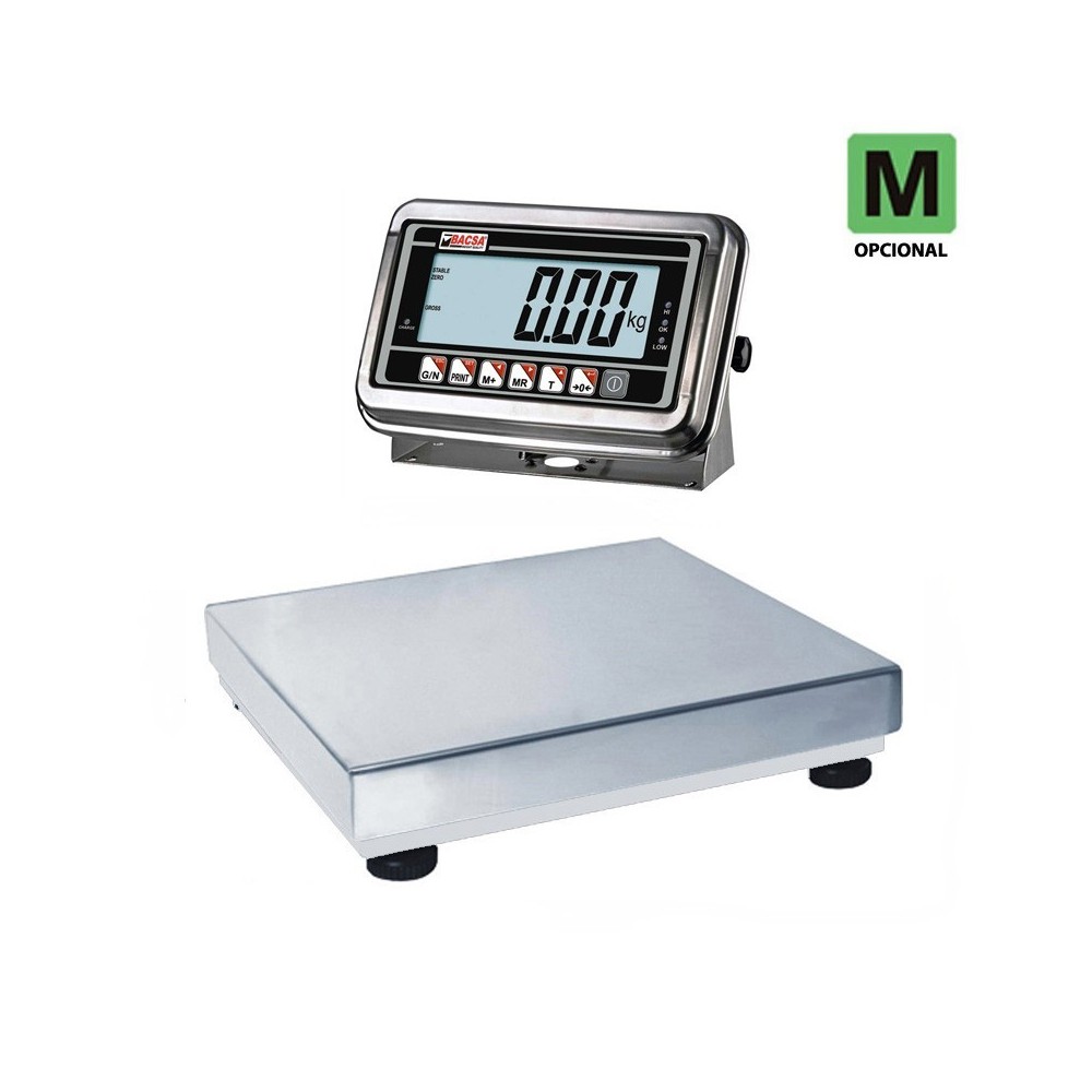 Bascula de sobremesa BDS1-IB1708 inoxidable
