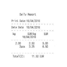 Balanza RTN con impresora 3 vendedores y bateria interna